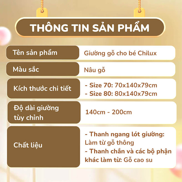 Giường gỗ Chilux 4 Giường gỗ Chilux