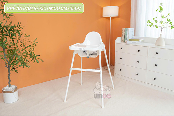Ghế ăn dặm Basic Umoo UM- 05197 4 Ghế ăn dặm Basic Umoo UM- 05197