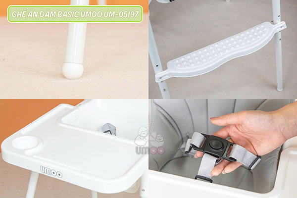 Ghế ăn dặm Basic Umoo UM- 05197 7 Ghế ăn dặm Basic Umoo UM- 05197