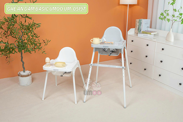 Ghế ăn dặm Basic Umoo UM- 05197 12 Ghế ăn dặm Basic Umoo UM- 05197