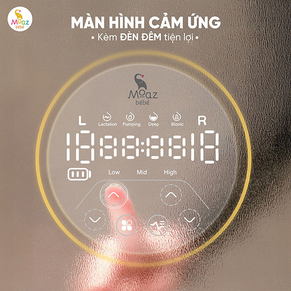 Máy hút sữa điện đôi Moaz BéBé MB-110 4 Máy hút sữa điện đôi Moaz BéBé MB-110
