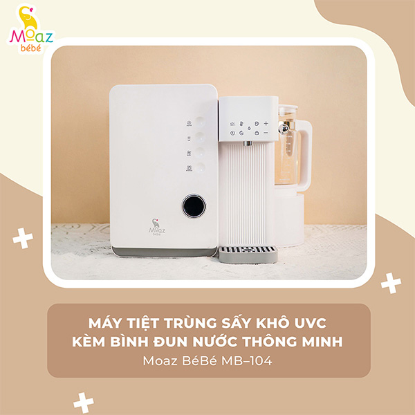 Máy tiệt trùng UVC và đun nước Moaz BéBé MB-104 1 Máy tiệt trùng UVC và đun nước Moaz BéBé MB-104