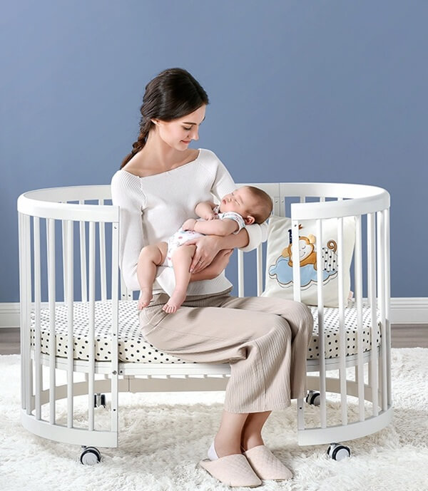 Hướng dẫn mua giường cũi nôi em bé tốt nhất 2 giuong cui be ngu shopcon 1