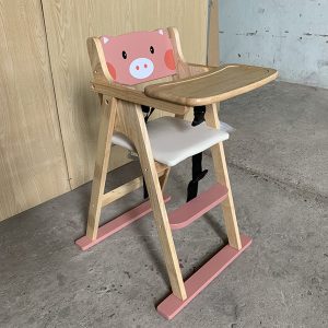 Ghế ăn bột con heo hồng