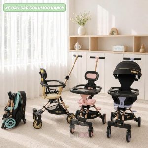 Cách chọn Nệm cho bé đi mẫu giáo - Nhà trẻ 18 Xe đẩy gấp gọn 2 chiều Umoo Handy
