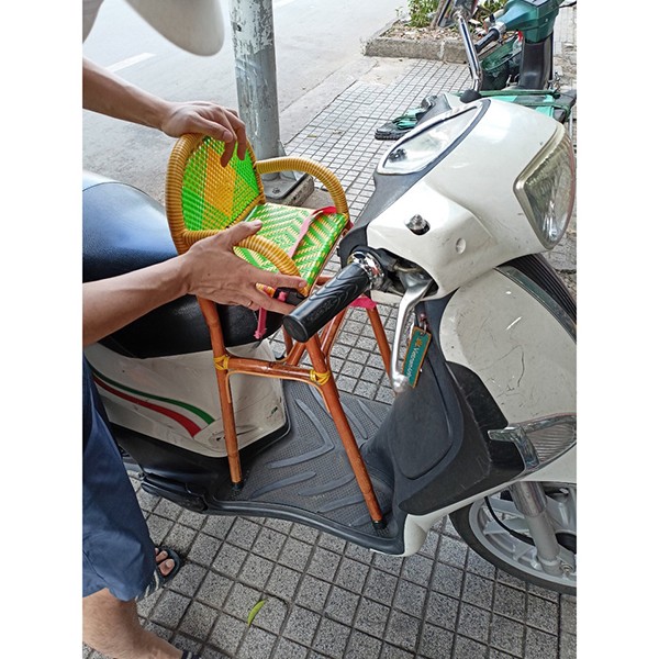 Ghế mây xe số xe tay ga 3 Ghế mây xe số xe tay ga
