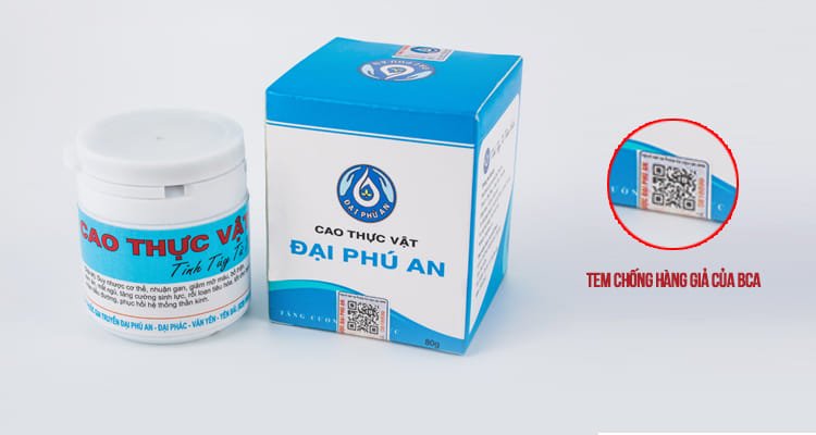 Cao thực vật tổng hợp chính hãng có tem của BCA