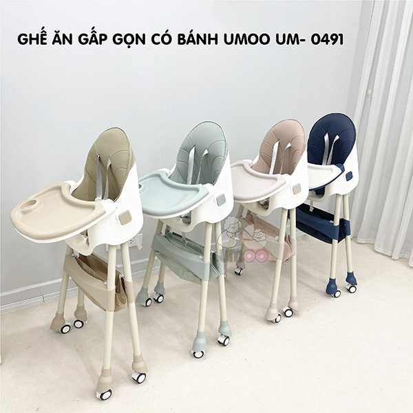 ghe an gap gon umoo 0491 co banh xe 3 shopcon