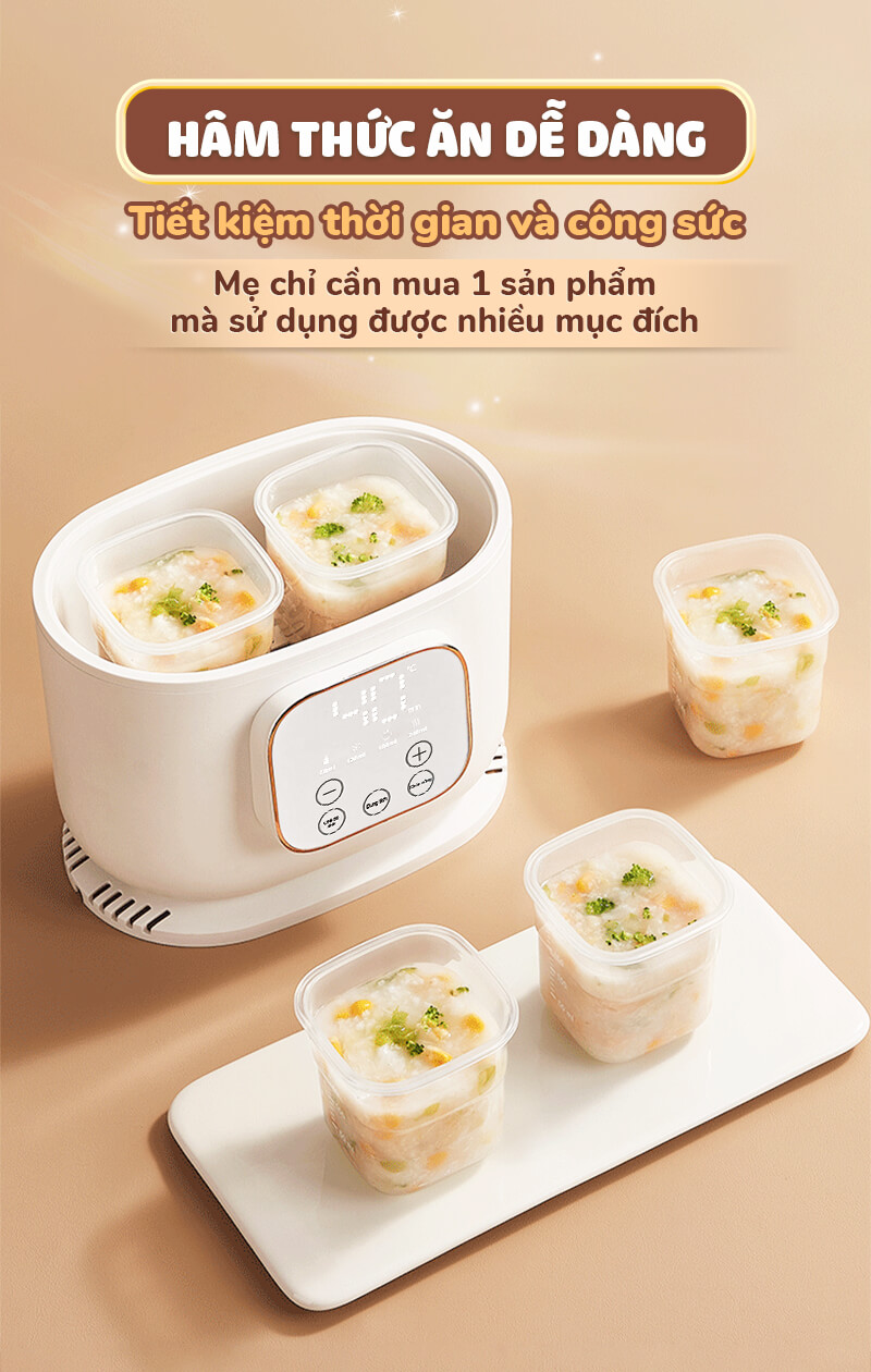 Máy hâm sữa Chilux H5 đa năng