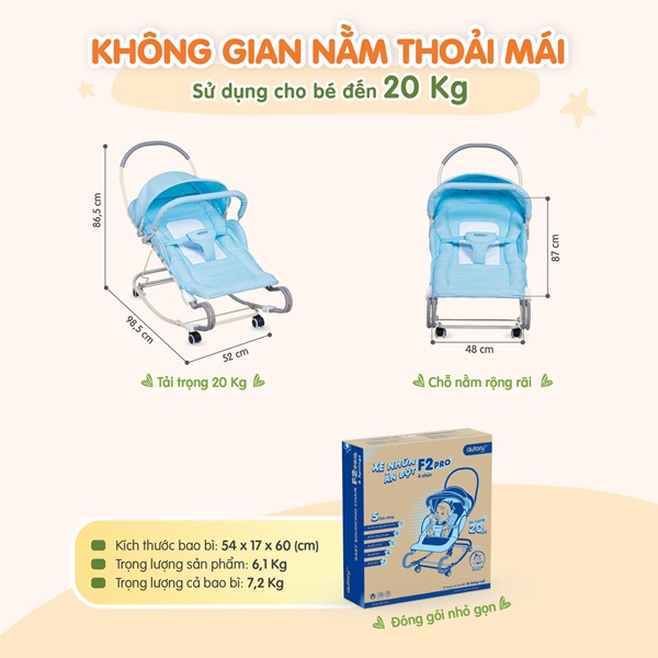 Xe 4 nhún ăn bột F2 Pro có mui 12 Xe 4 nhún ăn bột F2 Pro có mui
