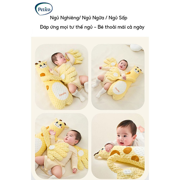 Gối ôm Petico GB016 có bàn tay vỗ mông ru ngủ cho bé 