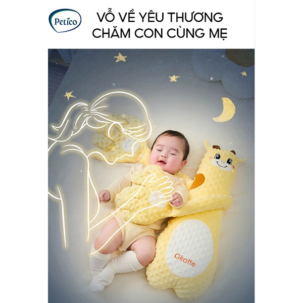 Gối ôm Petico GB016 có bàn tay vỗ mông ru ngủ cho bé 