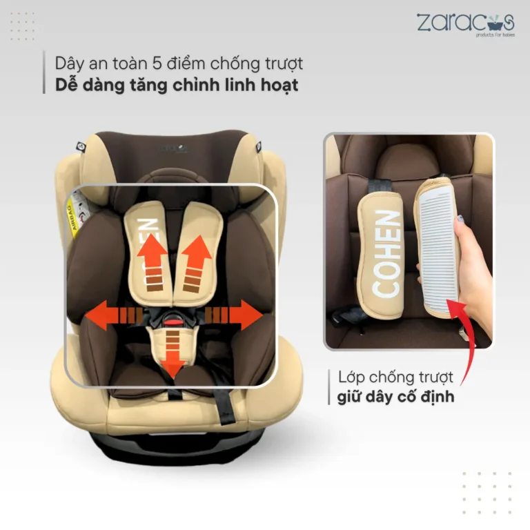 Ghế ô tô Zaracos Cohen 7186 – ISofix
