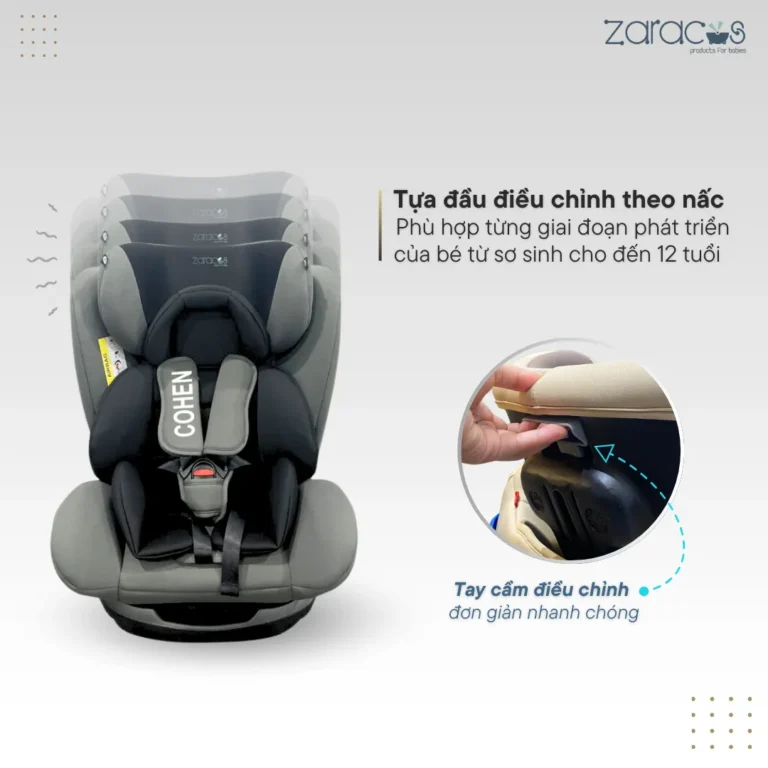 Ghế ô tô Zaracos Cohen 7186 – ISofix