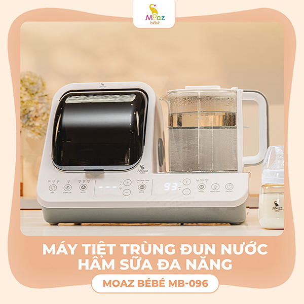 Máy đun nước hâm sữa tiệt trùng Moaz BéBé MB-096