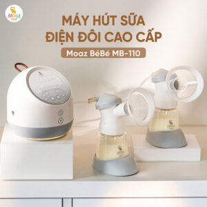 Máy hút sữa điện đôi Moaz BéBé MB-110