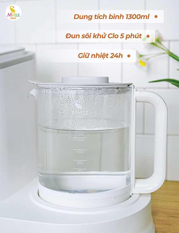 Máy úp bình tiệt trùng uv và đun nướcMoaz BéBé MB-098