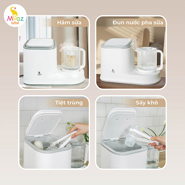 Máy úp bình tiệt trùng uv và đun nướcMoaz BéBé MB-098
