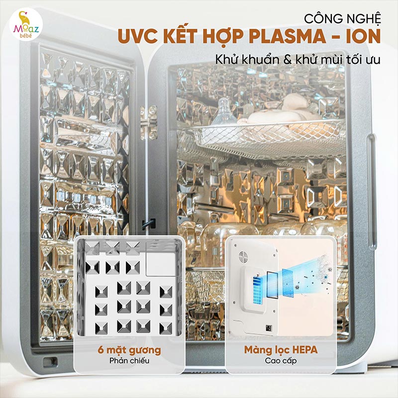 Máy tiệt trùng UVC PLASMA ION Moaz BéBé MB-113