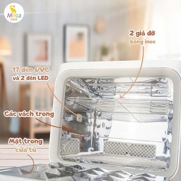 Máy tiệt trùng sấy khô UVC-ION Moaz BéBé MB-089