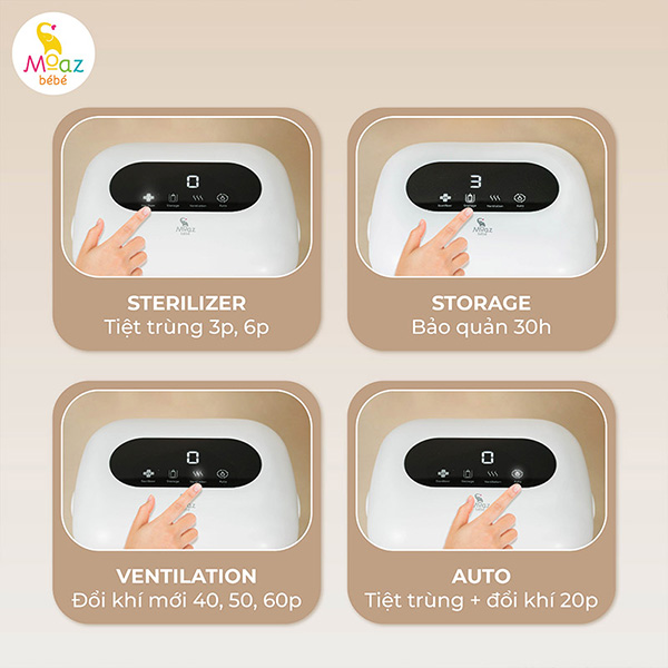 Máy tiệt trùng UV xách tay Moaz BéBé MB-102