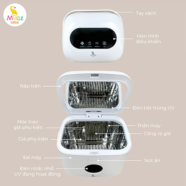 Máy tiệt trùng UV xách tay Moaz BéBé MB-102