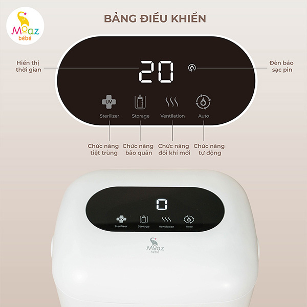 Máy tiệt trùng UV xách tay Moaz BéBé MB-102