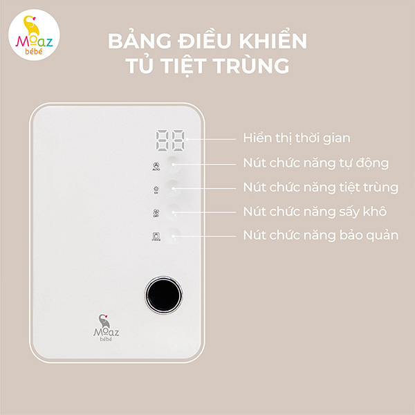 Máy tiệt trùng UVC và đun nước Moaz BéBé MB-104