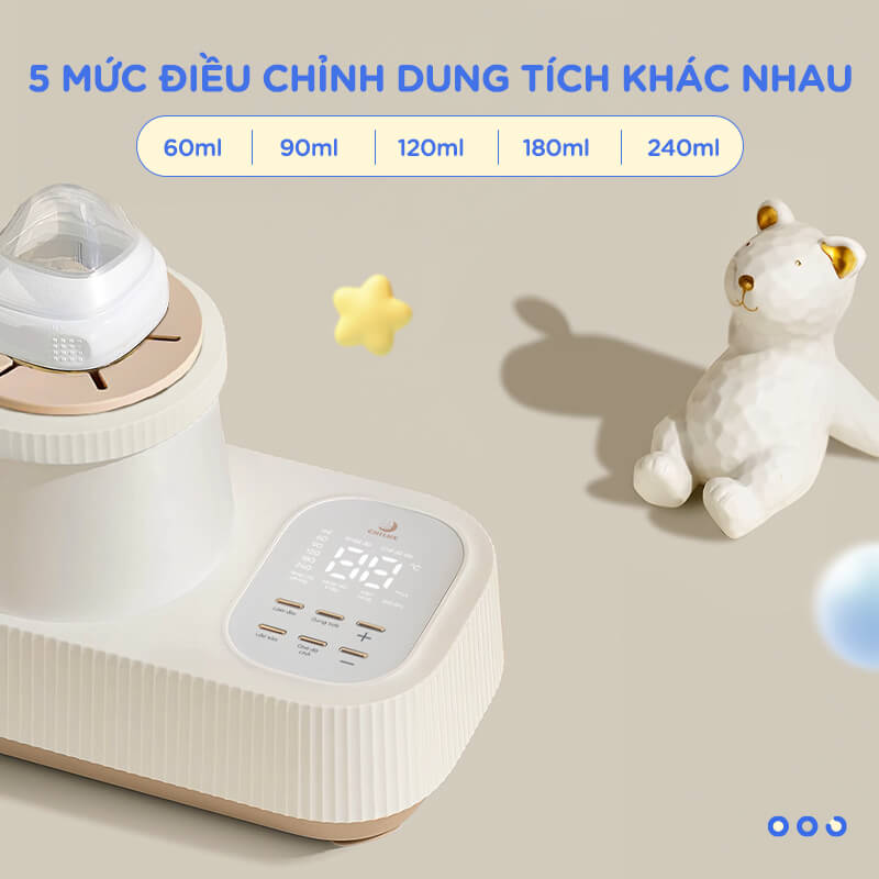 Máy lắc và giữ ấm bình sữa Chilux H7