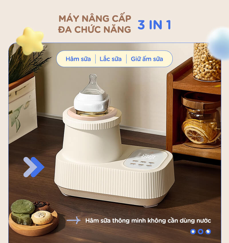 Máy lắc và giữ ấm bình sữa Chilux H7
