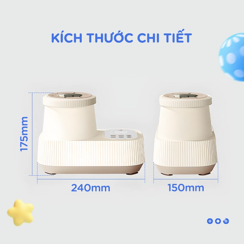 Máy lắc và giữ ấm bình sữa Chilux H7
